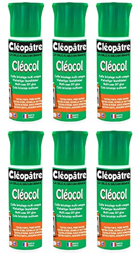 CLÉOPÂTRE Lot de 6 Cléocols Colle Extra Forte en 25 gr