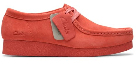 Clarks Femme WallabeeEVO Basket, Coral Suede, 42 EU