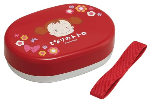 Skater NALB3-A Kinder-Lunchbox aus Aluminium, klein, 280 ml, My Neighbor Totoro, Studio Ghibli, Mei's Bento-Box, Lunch-Gürtel, hergestellt in Japan