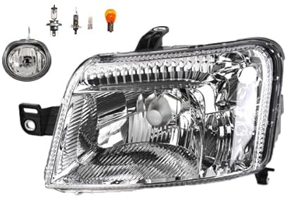 Johns, Scheinwerfer Front passend für Fiat Panda 169 08/2009 - H4 Links Fahrerseite Neu + Nebelscheinwerfer + Leuchtmittel