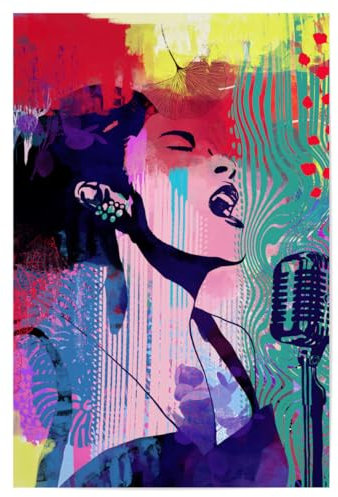artboxONE Poster 30x20 cm Abstrakt Billie's Blues - Bild Billie Song Billie Billie Song