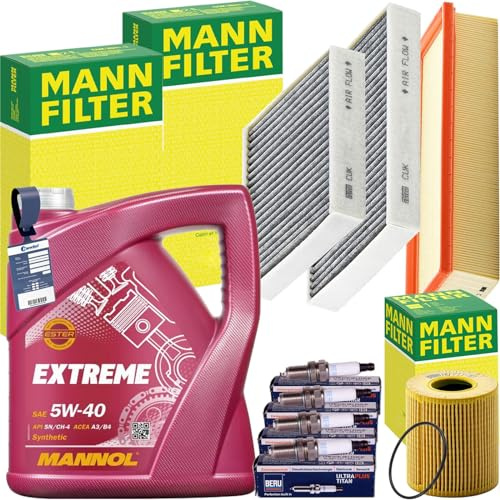 Inspektionspaket + 5W-40 Motoröl passend für 207 SW C3