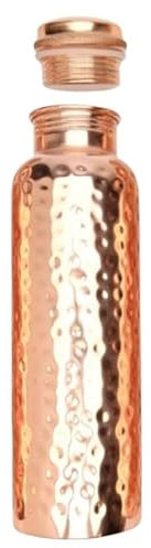 Generic Jewellary Hub, Borraccia in puro rame martellato, per acqua potabile, 1000 ml (Z-10, rame), CWB006