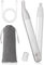 HEBECA Tondeuse Nez Oreilles Homme Femme - 2 en 1 Tondeuses Visage Rechargeable - Rasoir Nez Oreilles Sourcil Electrique Etanche Sans Douleur - Argent (Argent)