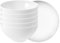 Seltmann Weiden Beat Müslischalen 6er Set, ø 15,7 cm, Schalen/Schüsseln mit Rillenrelief, Porzellan, Weiß