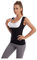 WDSOPK Rückenstütze für Damen, Haltungskorrektur, Korsett, Bauchstraffung, Lordosenstützgürtel, Rückenstütze, sexy Schlankheitsbund, Sauna-Schwitzweste (Schwarz 3X)