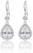 Ohrringe Silber 925 Hängend AAA Zirkonia Ohrringe für Damen Braut Schmuckset Geschenk für Frauen Freundin Mama Mädchen