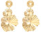 TOFBS Ohrringe für Damen Goldene Große Ginkgoblatt Hängeohrringe mit Legierung Hypoallergen Stilvoller Blumenohrring Schmuck Frauen（Gold）