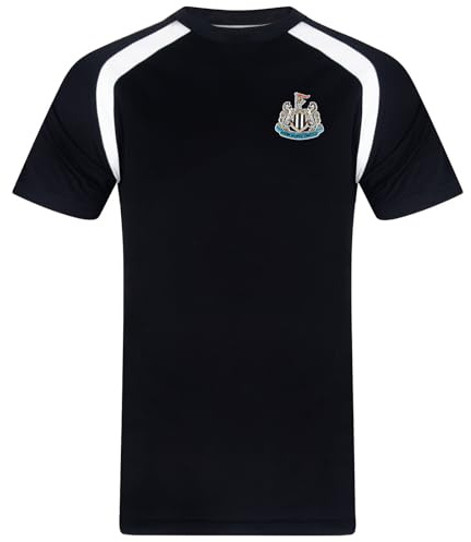 Newcastle United FC Boys T-Shirt Poly Top Kids Official Football Gift