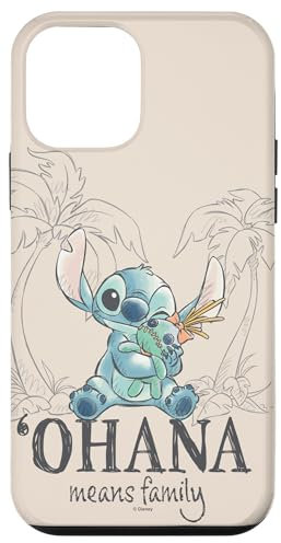 Hülle für iPhone 12 mini Disney Lilo & Stitch Ohana Means Family Cute Hug Sketch