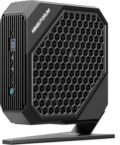 MINISFORUM Mini PC HX100G Ryzen 7 7840HS jusqu'à 5,1 GHz, Mini PC de Jeu AMD Radeon RX 6600M, 8 Go GDDR6, 32 Go DDR5 1 to SSD, 2 Ports HDMI, 2 Ports USB4, 5 Ports USB3.2, Wi-FI 6E/BT5.2