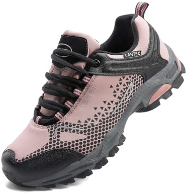 LANGDU Chaussures de Randonnée Homme Trekking Femme Bottines Voyages Promenades Antidérapant Sneakers Taille 38-46 EU