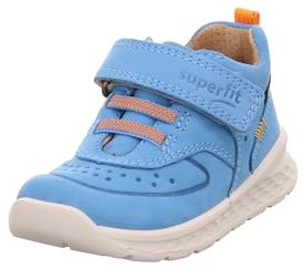 Superfit Jungen Ankle Boots Breeze, Baby und Kleinkinder Stiefeletten, Weite: M IV, lose Einlage, halbstiefel, HELLBLAU/ORANGE (400), 21 EU