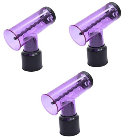 TOVINANNA 3St Haartrocknerdüse hair rollers lockenföhn Salon-Friseurwerkzeug Styling-Lockenwickler automatischer lockenstab Werkzeuge für lockiges Haar Anschlüsse für Haartrockner Violett