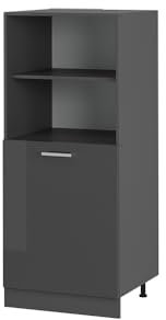 Vicco Mobile per forno da incasso R-Line, Antracite lucido, 60 cm