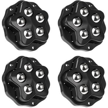 4 Kugelrollen Schwerlast, Möbelrollen Flach, Rollen Zum Kleben 200kg, für Küchengeräte Selbstklebendes Rollenrad Kugelrollen für Möbel，Mini Möbelrollen Rollen für Kleinmöbel Mülleimerbox