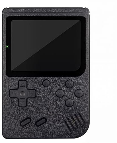 NHQZ Console Portatile con Giochi Arcade,Mini Console di Giochi Retrò,500 Giochi Classici,per Due Giocatori,con Controller Portatile e Uscita AV,Schermo da 3,0 Pollici,per Bambini e Adulti (Nero)