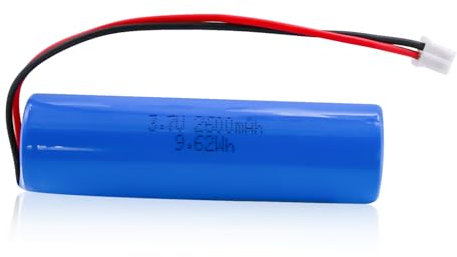 3.7V 2600mAh Rechargeable Lithium-ion Battery with PH2.0/2P Connector for DIY Electronics, Toys, Lighting, Bluetooth Devices