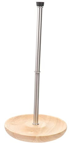 Warmhm Elegant Wine Bottle Holder Rack Wooden Base Drying Stand for Carafe for Home and Bar