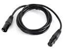 Kazafa DMX Kabel 5/10 Stück 1m/2m Schwarzes Abgeschirmtes Kabel mit 3-Pin XLR Anschluss, Professionelles Lichtsteuerungskabel für PAR Lichter & Mischpulte (10, 2m)
