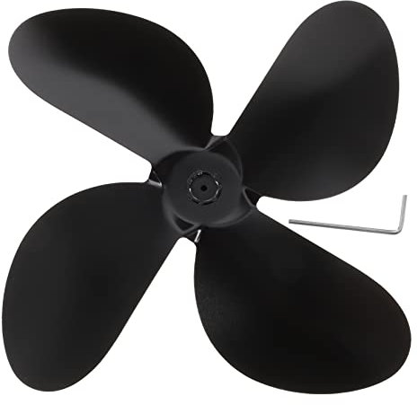 TEMPNAP Ventilador de de Repuesto con de Aleación de Aluminio Silencioso y Compatible con Estufas de y Gas Accesorio para la Circulación del Aire Navidad