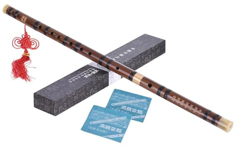 Bambusflöte für Schüler, professionell, chinesisches Holz, Dizi, Holzblaser, chinesische Tradition für Kinder und Erwachsene, tragbare Anfänger, traditionelle Flöte, klarer und melodischer Klang für