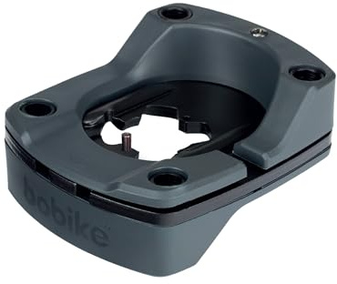 Bobike 8015300353 A-head Adapter Plus – Front-Kindersitzadapter für Go Mini, One Mini & Evolve Mini, Passt auf Standard-/Integrierte A-Head Vorbauten, MTB, Min 5 mm Platz, Schwarz