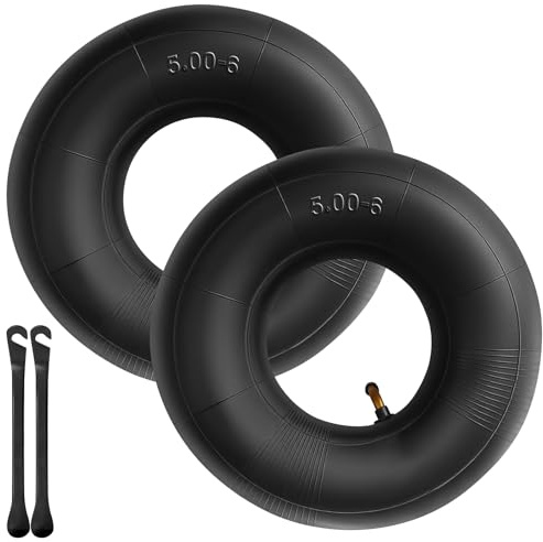 2 PCS Chambre à Air 13x5.00-6,Tubes Intérieurs de Remplacement avec Valve TR13,Chambres à air de Roue,Brouette,Pneu de Rechange,Roue pour Razor Dirt Quad,Go Kart,VTT,Wagons,Tondeuses（2 pieds de biche）