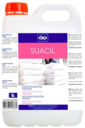 Suacil Suavizante Ropa Líquido para Lavadora Profesional - Suavizante Lavanderia concentrado Perfumado - Suavizante Industrial Concentrado Profesional Olor Fresco y Duradero formato 5 Litros