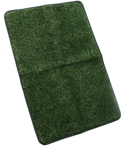 Phefop Pet Turf Toilet Tray, Artificial Grass Pad for Dog Potty Training, 46x71cm for Indoor Use with Quick Absorbency and Less Odor