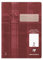 Clairefontaine 331007C - Heft ideal für die Schule, DIN A4, 16 Blatt, 90g, Lineatur 7 kariert 7x7mm, Bordeaux, 1 Stück