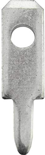 Vogt Verbindungstechnik 3780A08.68 Lasche 2,8 x 0,8 mm, 180 °, nicht isoliert, Metall, 100 Stück
