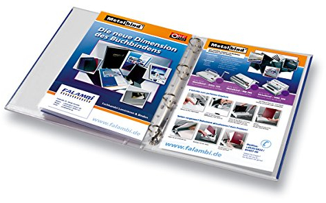 100 Laminierfolien DIN A4+ mit Abheftrand, Laminiertaschen mit Lochung, Filex (2 x 125 mic.)