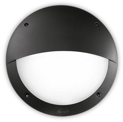 Ideal Lux Außenwandleuchte LUCIA-2 AP1, 1-flammig, E27, Schwarz