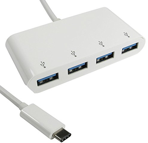 kenable USB 3.1 Type C Male Plug to 4 Port SuperSpeed USB Hub Adapter 15cm