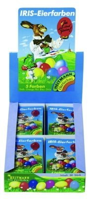 50 Packungen Display mit Eierfarben á 5 Farben
