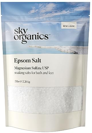 Sky Organics Sale di Epsom per immergere il corpo, lenirlo e rinfrescarlo, 2,26 kg