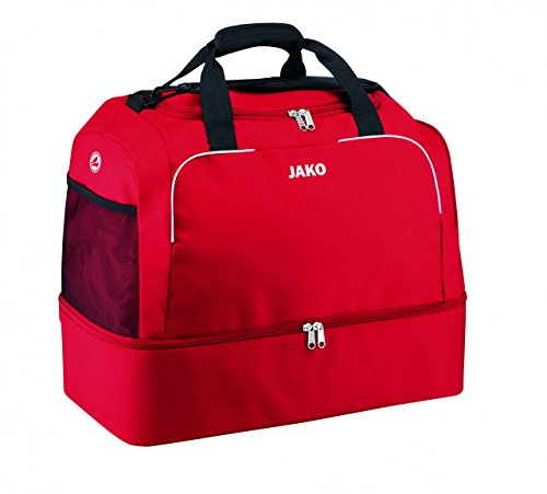 JAKO Sporttasche Classico - mit Schuhfach, Größe:Senior, Farbe:rot