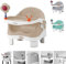 Lorelli Kinderstuhl PIXI, Kinder Stuhl-, Sitzerhöhung, Boostersitz, Tisch beige