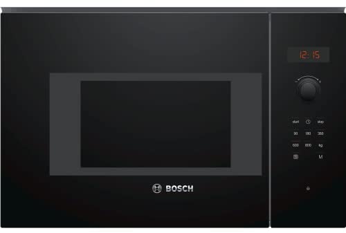 Bosch Home & Kitchen Appliances Bosch Serie 4 BFL523MB0B - Forno a microonde da incasso, colore: Nero