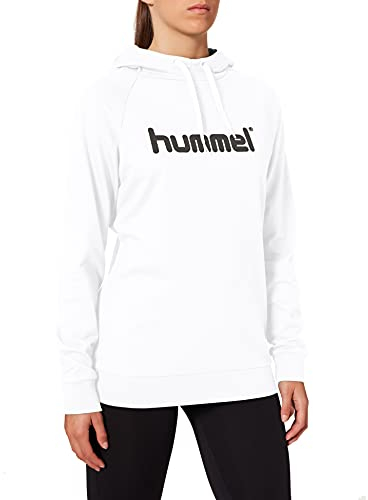 HUMMEL Weiblich HMLGO Cotton Logo Hoodie Woman Kapuzenpullover, White, L