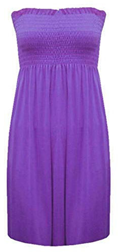 Robe bustier en jersey pour femme - Violet - Taille Unique