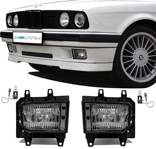 Nebelscheinwerfer SET Klarglas + H3 Birnen passend für E30 Facelift ab 1987