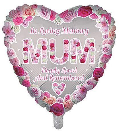 Luxus Folienballons Mama Herzform Erinnerung Gedenkfeier Beerdigung Ballons Folienballons für Memory Table Memorial Condolence Jubiläum