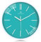 Lafocuse Minimalistisch Türkis Grün Wanduhr Lautlos,3D Linien Wanduhr Modern Ohne Ziffern,Ohne Ticken Deko für Wohnzimmer Kinderzimmer Küche 30 cm
