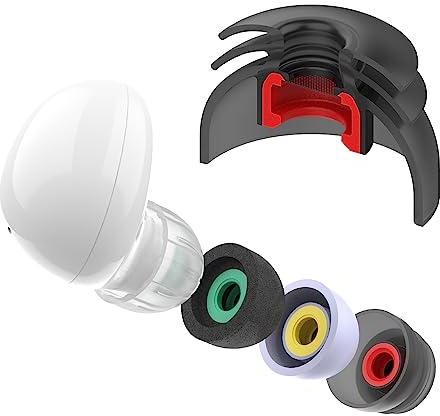 diofit Kompatibel mit Samsung Galaxy Buds2/Buds Plus Multi-Flansch-Ohrstöpseln (SML 3 Set)