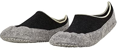 FALKE Damen Stoppersocken Cosyshoe Invisible W Hp Wolle rutschhemmende Noppen 1 Paar, Grau Anthracite Melange 3082, 41/42 EU