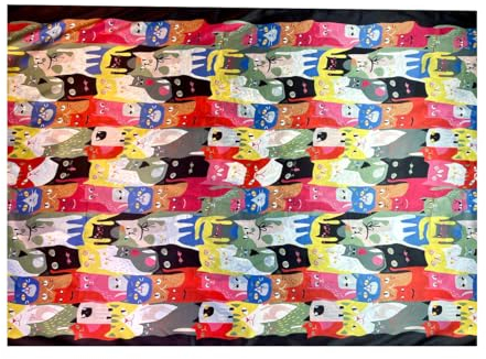 CANNCA Seidenschal mit Kunst-Motiv, berühmte Maler, lang, hochwertig, jung und elegant, für Damen, originelles Geschenk, H-11, One size