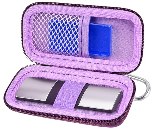 Funda para Monitor cardíaco Compatible con AliveCor para Kardia Mobile ECG/para KardiaMobile 6L para Dispositivos Apple y Android, Solo Funda (Morado)