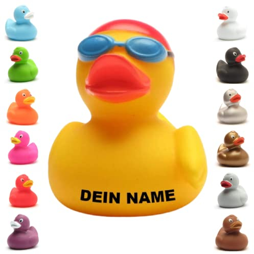 Badeente - personalisierbar (Schwimmer Ente)